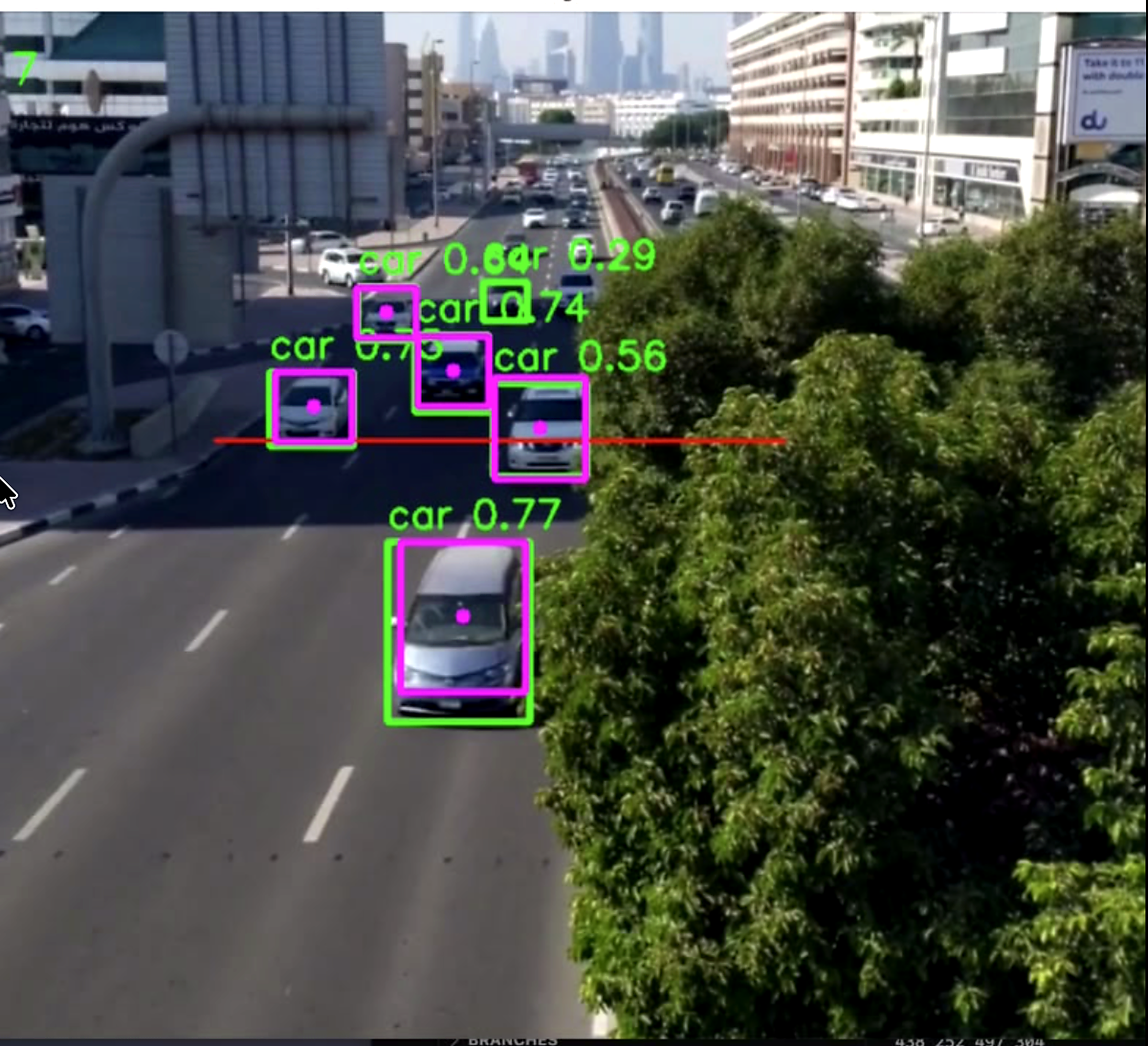 Object Detection & Traffic Counter website preview