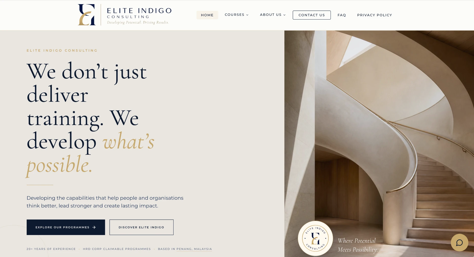 Elite Indigo Website website preview